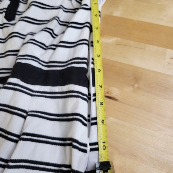 Tommy Hilfiger Black And White  Striped Summer 100% Cotton Jersey Dress Size 6 - Picture 9 of 15